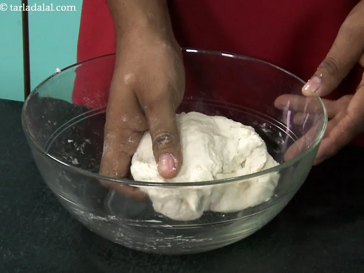 Step 6 – Mix well and knead into a stiff dough using approx. 1 cup of ice cold …