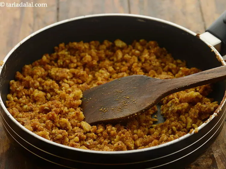 Step 24 – Cook on a medium flame for 4 to 5 minutes or till the moong dal …