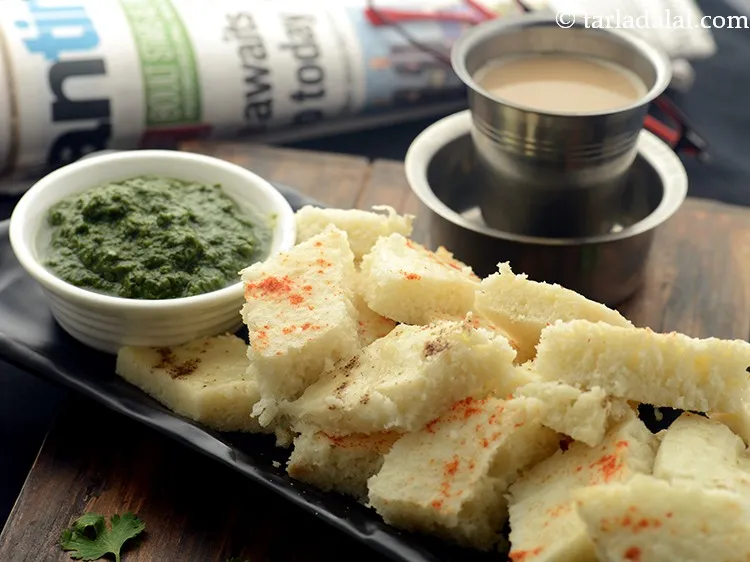 Step 21 – Serve <strong>quick</strong> <strong>Khatta Dhokla</strong> immediately with <a href="https://www.tarladalal.com/Green-Chutney-for-Dhokla-Sandwiches-Indian-Snacks-1468r" target="_blank">green chutney</a>. You can even enjoy the …