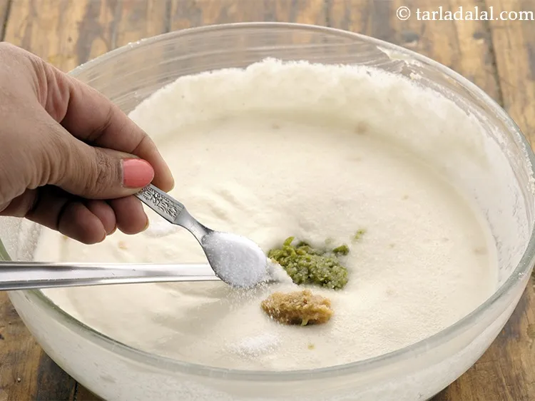 स्टेप 14 – नमक डालें।