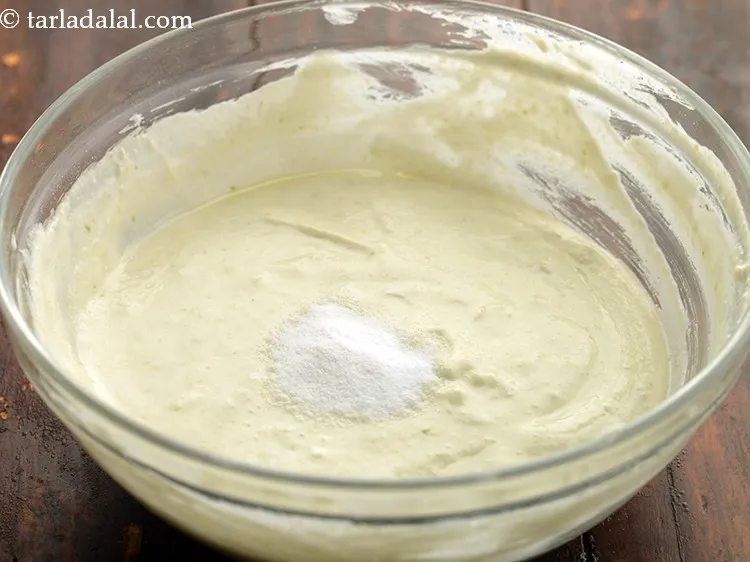 Step 11 – Just before steaming, sprinkle the fruit salt. After adding the fruit salt, do not let …