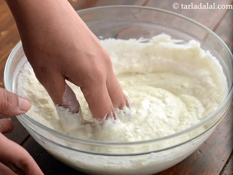 Step 8 – Mix well using your hand.