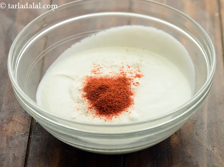 Step 9 – Add chilli powder. Adjust spiciness according to your taste.