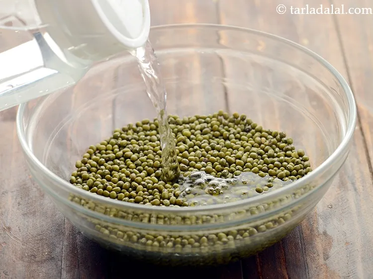 Step 3 – Pour enough freshwater and soak the whole moong in enough water for 2 to 3 …