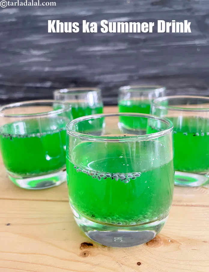 Step 19 – Serve <strong>khus ka sharbat |&nbsp;khus ka summer&nbsp;drink | Mughlai khus ka sharbat |&nbsp;</strong>&nbsp;immediately.