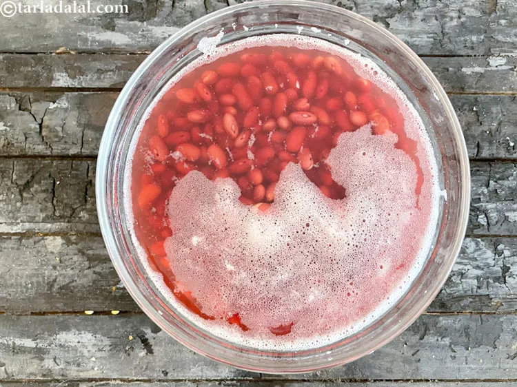 Step 13 – The rajma has to be soaked for a least 8 hours or overnight, so plan …