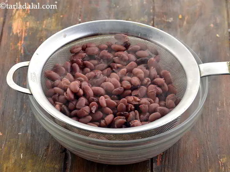 Step 12 – Shut the lid and pressure cook for 4 to 6 whistles depeing on your pressure …