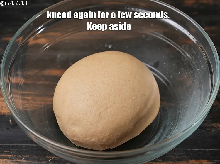 Step 14 – Knead again for a few seconds. Keep aside.<br /> &nbsp;