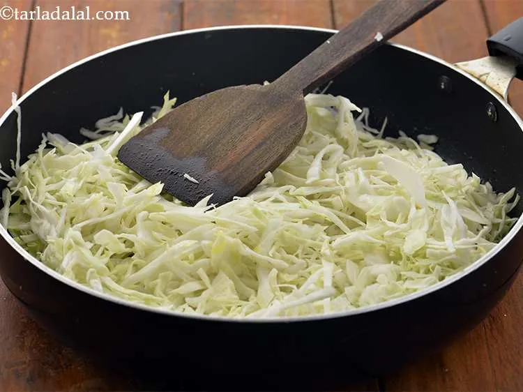 Step 12 – Add the cabbage. Cabbage is a low-calorie vegetable and is also very low in cholesterol …