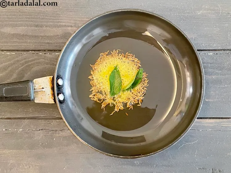 Step 16 – Add&nbsp;<meta charset="UTF-8" />2&nbsp;<a href="glossary-curry-leaves-kadi-patta-kadipatta-388i">curry leaves (kadi patta)</a>.