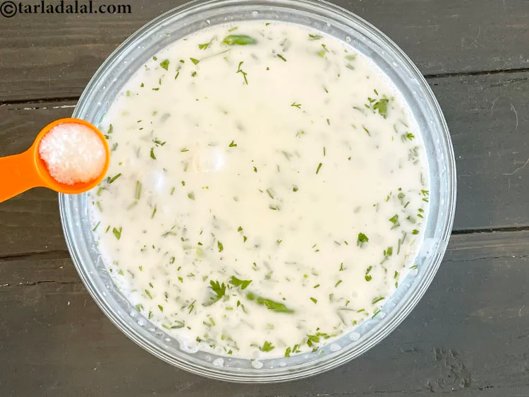 Step 10 – Add salt to taste.