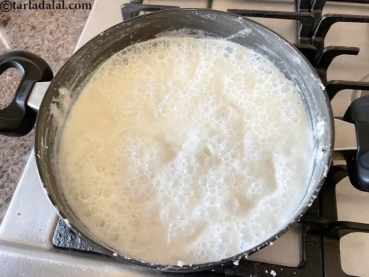 Step 15 – Continue cooking kopra pak.