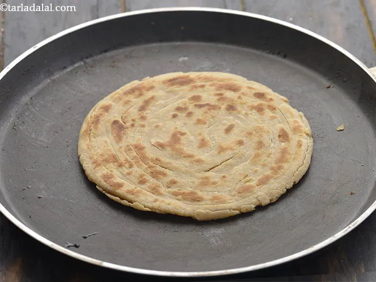 Step 21 – After a minute, flip and cook the other side.