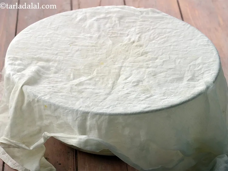 Step 18 – Cover it with a damp muslin cloth and keep aside for 1 hour or till …