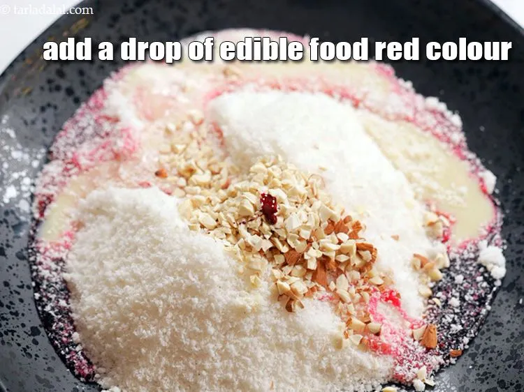 Step 8 – Add a drop of edible food red colour. Its optional, you can skip it if …