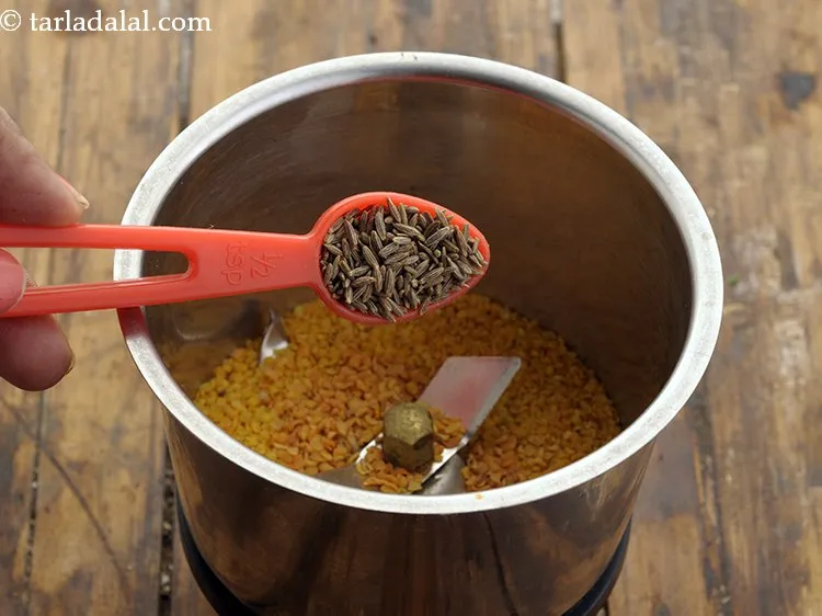 Step 4 – Add cumin seeds.