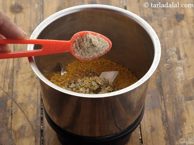Step 6 – Add asafoetida.