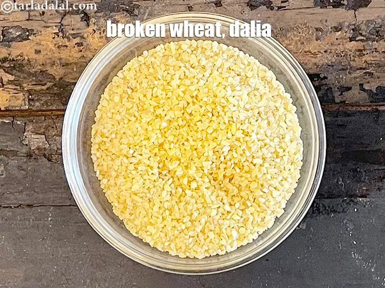 Step 3 – <meta charset="UTF-8" />This is what dalia (broken wheat)&nbsp;looks like.&nbsp;Broken wheat or cracked wheat or couscous …