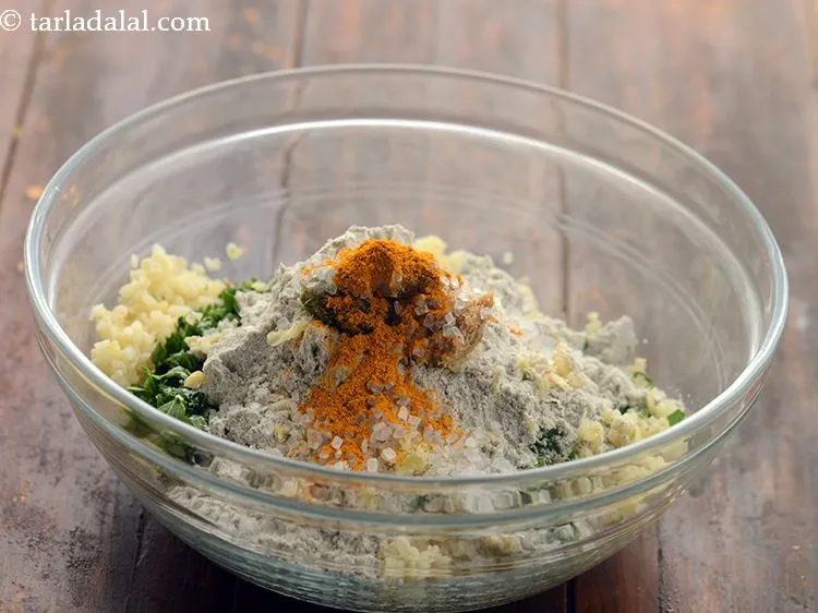 Step 14 – Add turmeric powder.