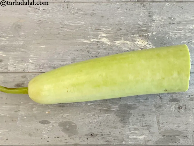 स्टेप 7 – लौकी कुछ इस तरह दिखती है।