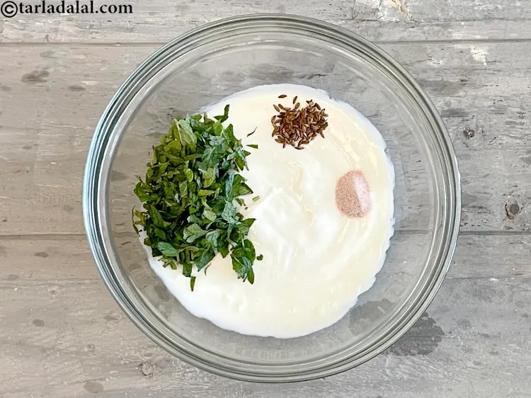 Step 14 – Add 1/4 tsp&nbsp;<a href="https://www.tarladalal.com/glossary-black-salt-sanchal-kala-namak-422i">black salt (sanchal)</a>.