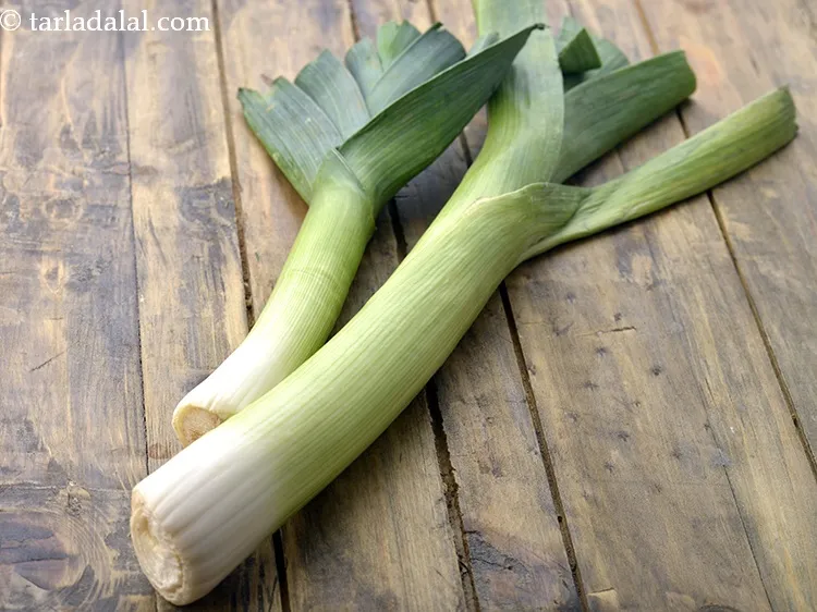 Step 6 – Select leeks with a clean white slender bulb, at least two to three inches of …