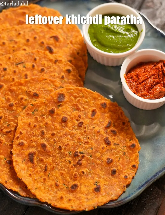 Step 29 – Serve <meta charset="UTF-8" /><strong>masala khichdi paratha | leftover khichdi paratha | Gujarati&nbsp;khichdi ki roti | …