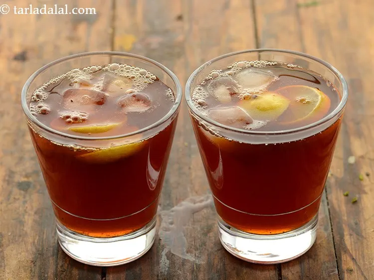 Step 10 – Pour half of the <strong>lemongrass tea</strong> mixture into each glass. You can refrigerate until cool …