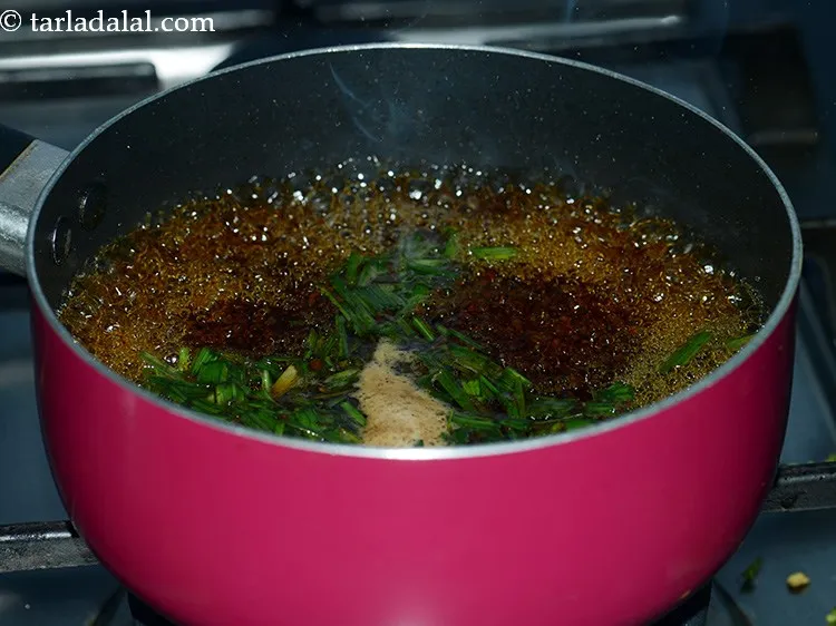 Step 6 – Mix well and simmer on a medium flame for 6 minutes, while stirring occasionally.