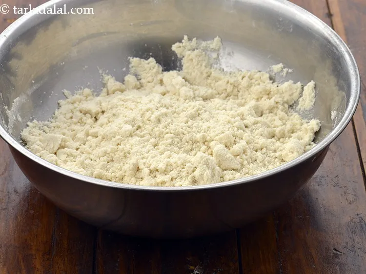 Step 21 – Mix well and rub in between your palms to form a breadcrumbs like mixture.