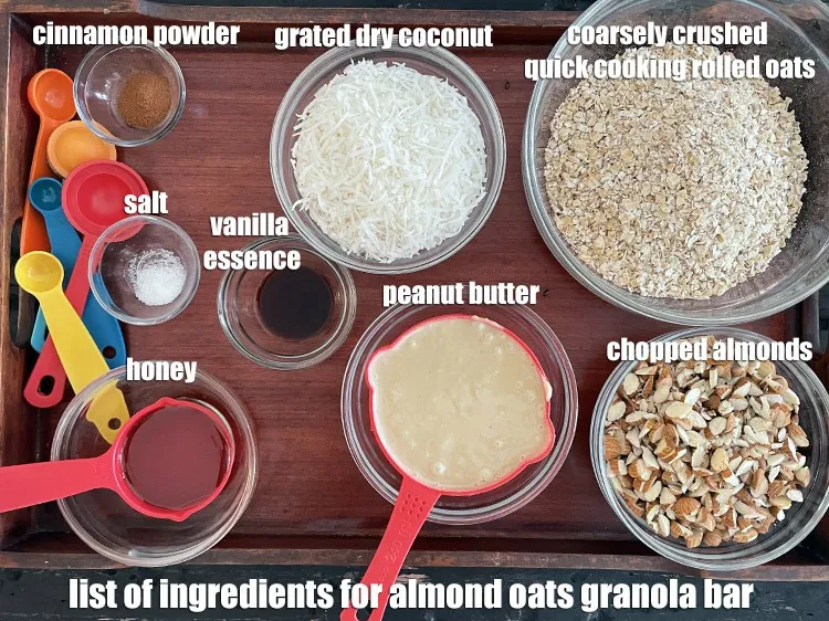 Step 2 – <strong>what is Indian oats, almond coconut garnola bar made off? almond oats granola bar </strong>&nbsp;is …