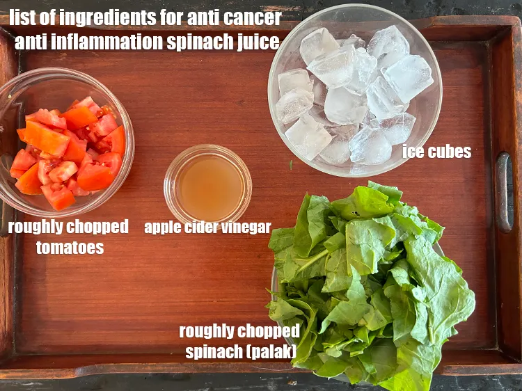 Step 2 – <strong>what is anti cancer anti inflammation spinach juice made of ?</strong><u><em><strong> </strong>See below image of …