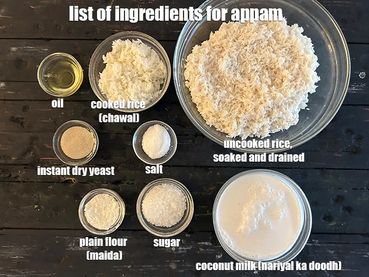 Step 2 – <meta charset="UTF-8" /><strong>what is appam made of ?&nbsp;</strong><u><em>See below image of list of ingredients to …