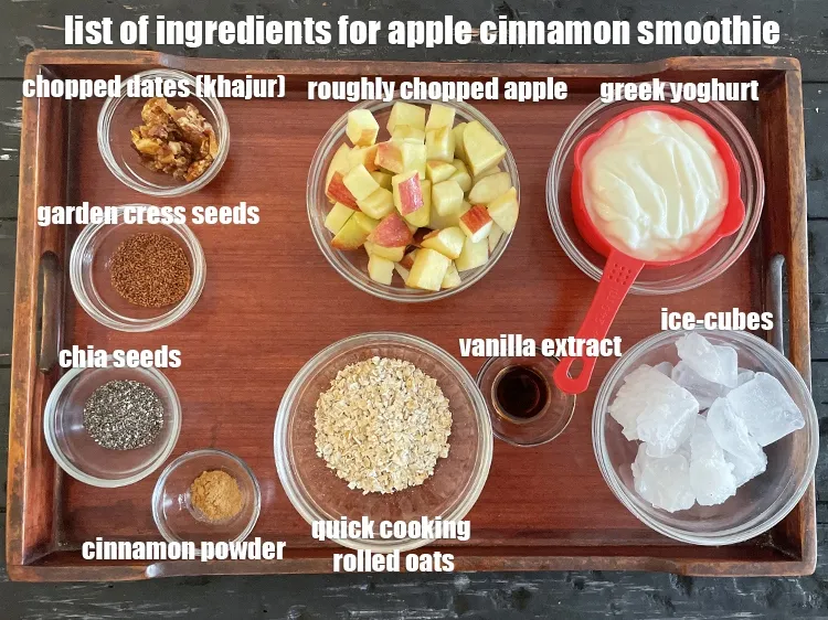 Step 2 – what is apple cinnamon smoothie made of ? is made from&nbsp;<meta charset="UTF-8" />1 1/2 cups&nbsp;roughly&nbsp;chopped …