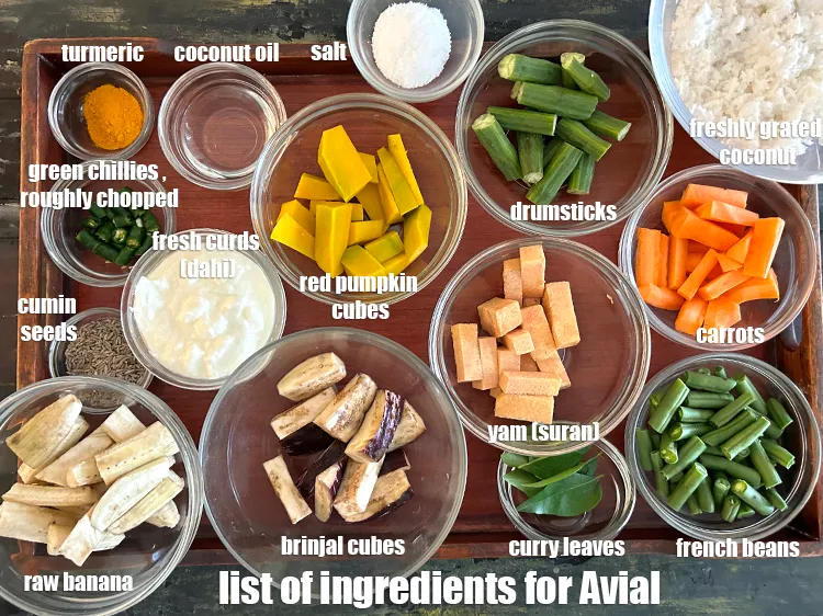 Step 2 – <strong>what is avial made of ?</strong> <u><em>See below image of list of ingredients for&nbsp;avial.</em></u>