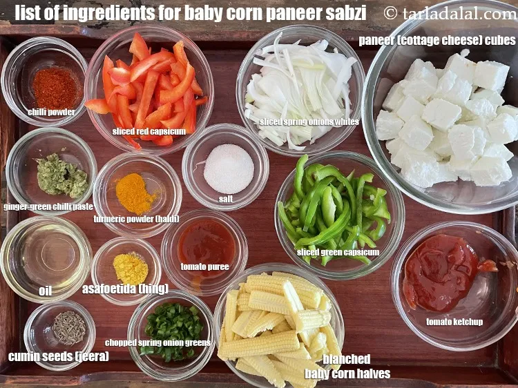 स्टेप 2 – <strong>बेबी कॉर्न पनीर की सब्जी रेसिपी कोनसी सामग्री से बनती …