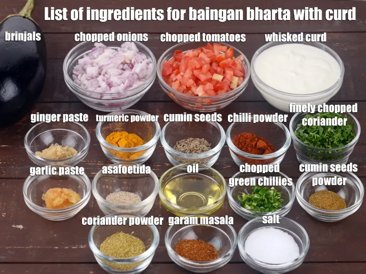 Step 2 – <strong>Baingan bharta with curd recipe | Indian style dahi baingan bharta | vangyache bharit |</strong> …