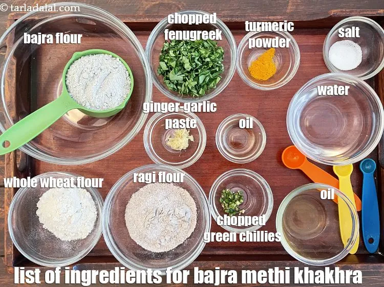 Step 2 – <strong>What is barja ragi methi khakhra made off ? mutli flour khakhra</strong> is made from&nbsp;<meta …