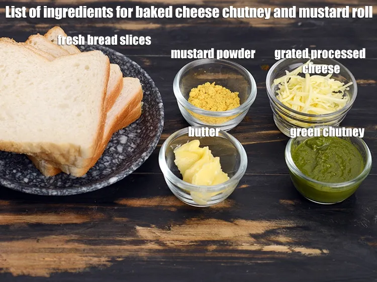 Step 2 – <strong>baked cheese chutney and mustard roll recipe | cheese chutney bread roll | mustard bread …