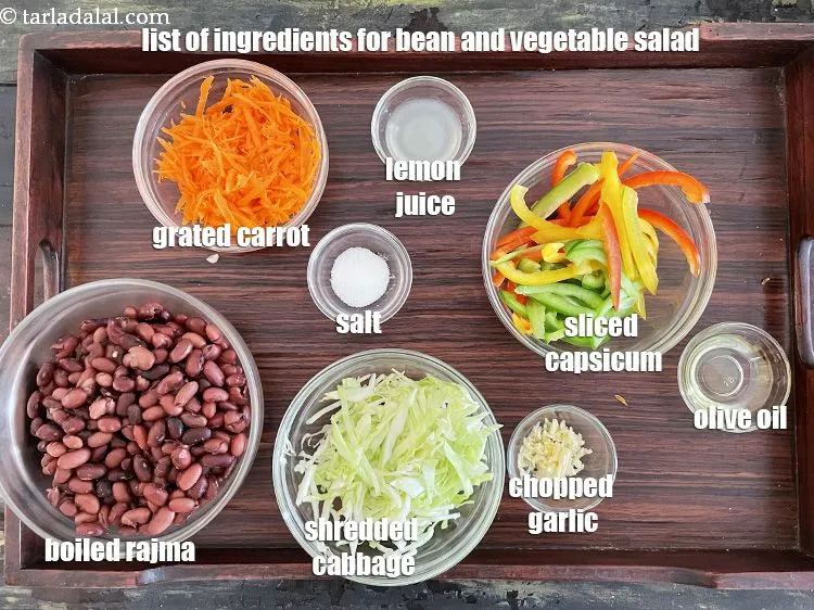 स्टेप 2 – <strong>बीन और वेजिटेबल सलाद किससे बनता है?</strong>&nbsp;<strong>भारतीय बीन वेज सलाद&nbsp;</strong>३/४ …