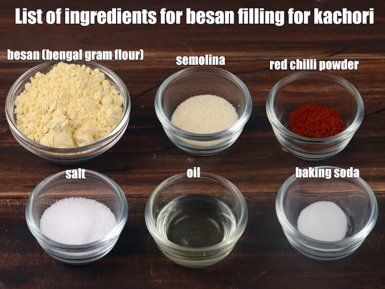 Step 3 – <strong>To be mixed into a besan filling</strong> (using 1&frac12; tbsp water): 4 tbsp besan, &frac12; …