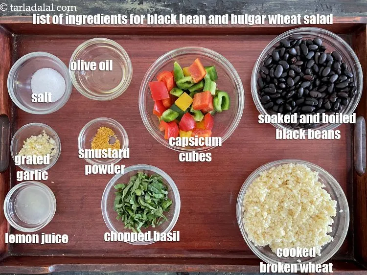 Step 2 – <strong>what is black bean and bulgar wheat salald made off?</strong> is made from&nbsp;<meta charset="UTF-8" />1 …