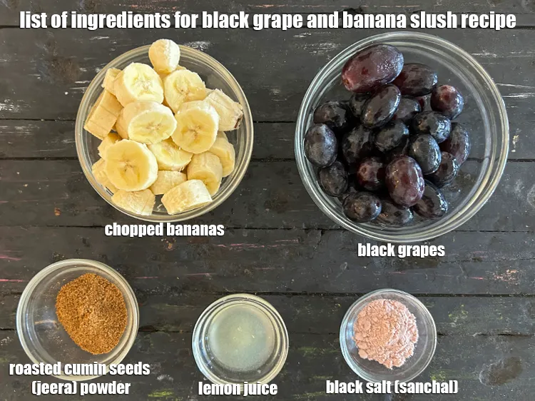 Step 2 – <strong>what is black grape and banana slush recipe made of ? </strong><u><em>See below image of …
