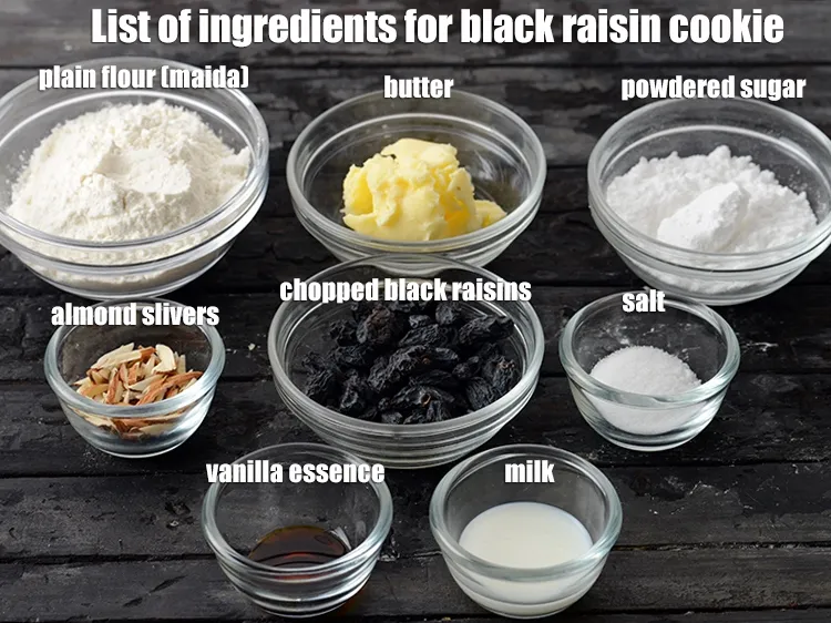 Step 2 – <strong>black raisin cookie recipe | raisin butter cookies | Indian style butter cookies with raisins …