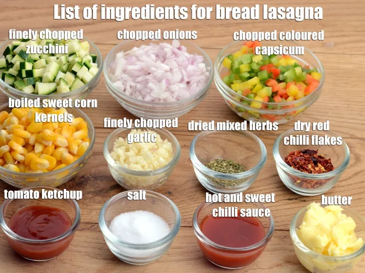 Step 2 – <strong>bread lasagna recipe | vegetable bread lasagna | Indian style bread lasagna | cheesy bread …