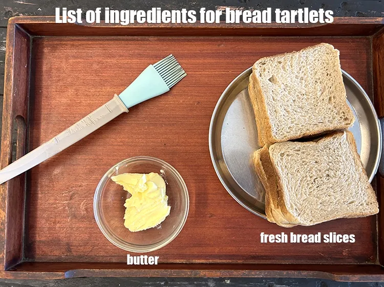 Step 2 – <strong>what is bread tartlets made of ?</strong> <u><em>See below image of list of ingredients for …