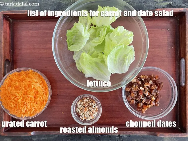 Step 2 – <strong>what is carrot and date salad made of? date, lettuce and carrot salad</strong>&nbsp;is made from …