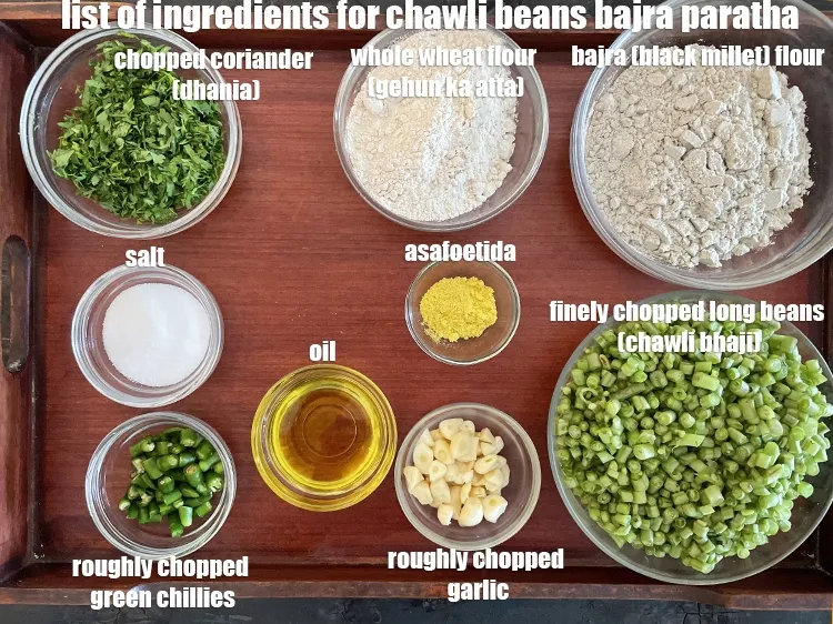 Step 2 – <strong>what is chawli beans bajra paratha made of ? healthy green chawli beans roti&nbsp;</strong>is made …