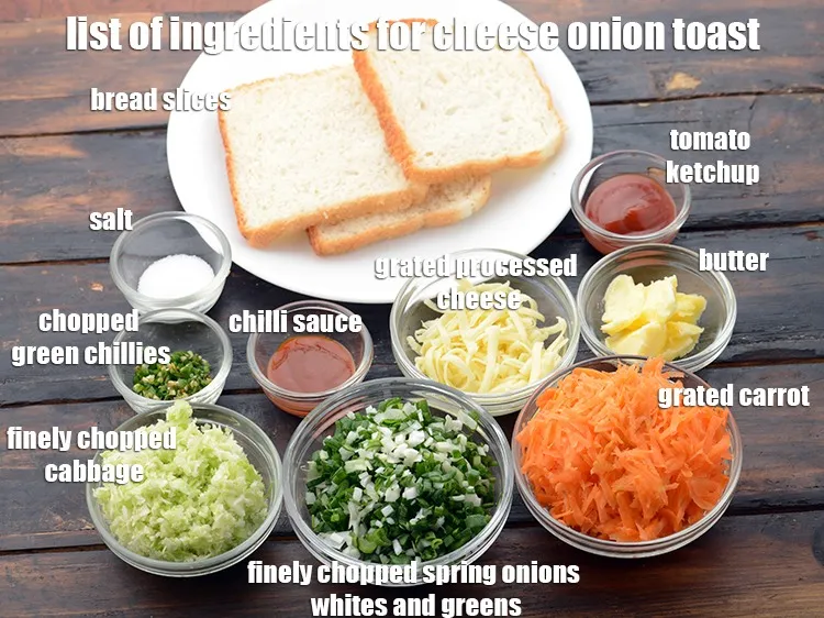 Step 2 – <strong>Indian cheese vegetable toasts</strong> is made from1 1/2 tbsp butter, 2 tsp finely chopped green …