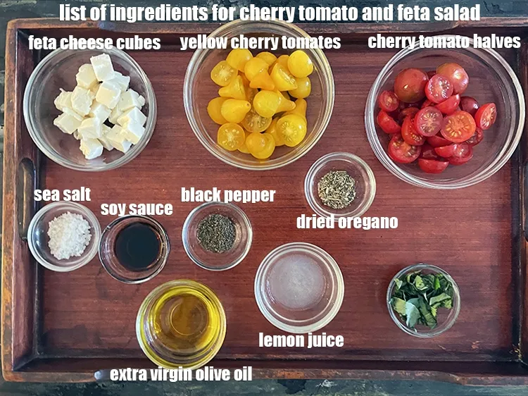 Step 2 – <strong>what is cherry tomato and feta salad made of ?</strong> is made from&nbsp;<meta charset="UTF-8" />1 …